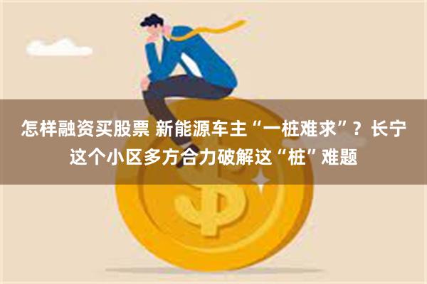 怎样融资买股票 新能源车主“一桩难求”？长宁这个小区多方合力破解这“桩”难题