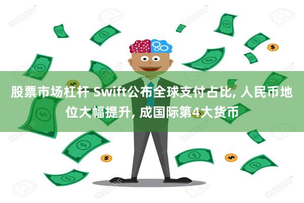 股票市场杠杆 Swift公布全球支付占比, 人民币地位大幅提升, 成国际第4大货币