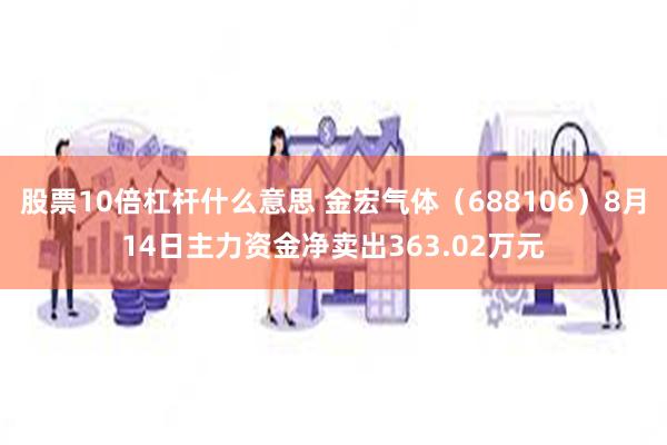 股票10倍杠杆什么意思 金宏气体（688106）8月14日主力资金净卖出363.02万元